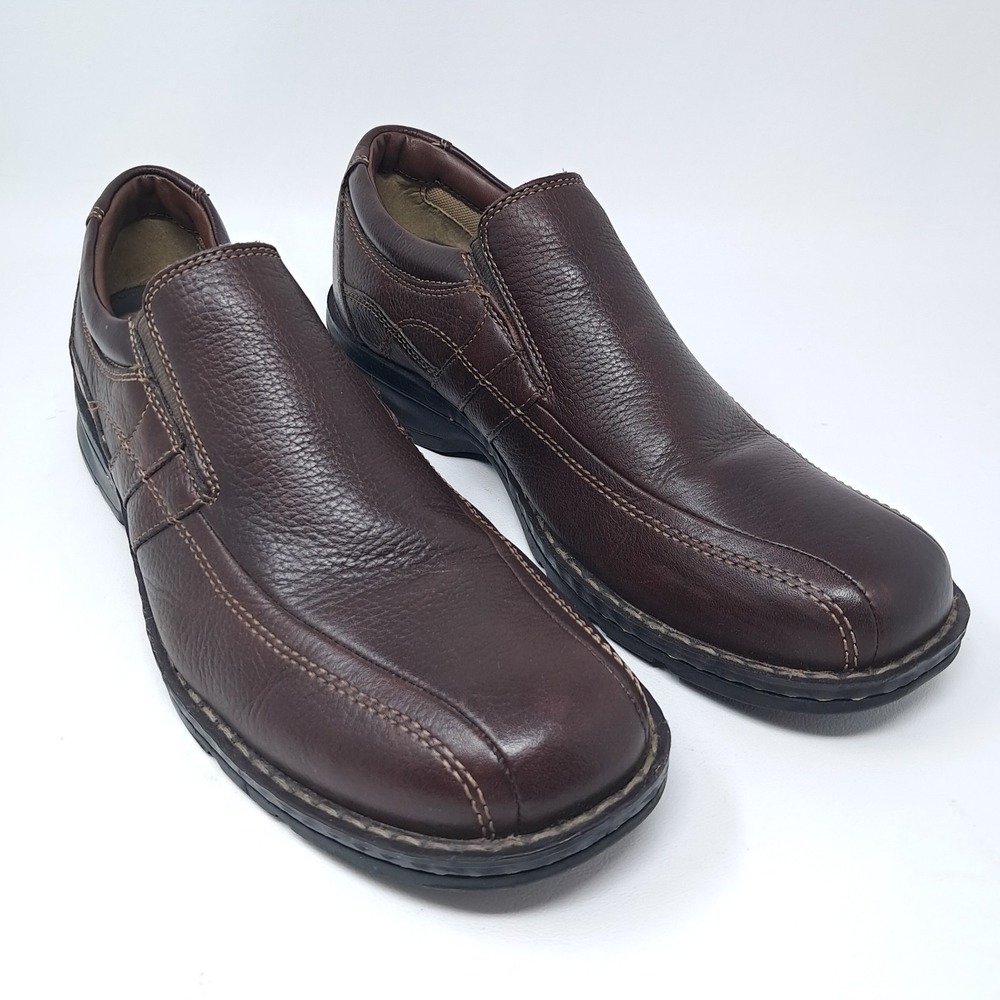 Dockers Mens Caper Casual Bike Toe Slip-On Shoes Leather Upper 90-8268 10.5M